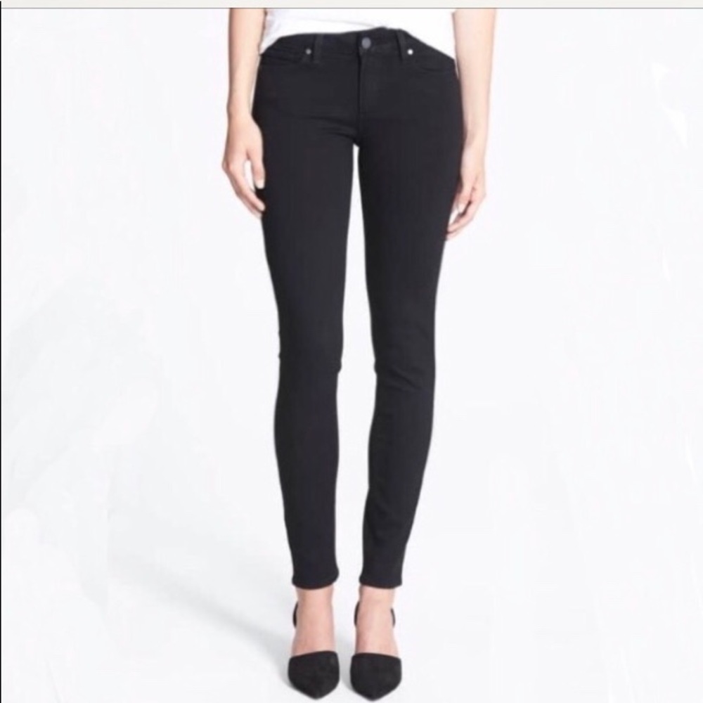 Paige Verdugo Ultra Skinny Black Jeans